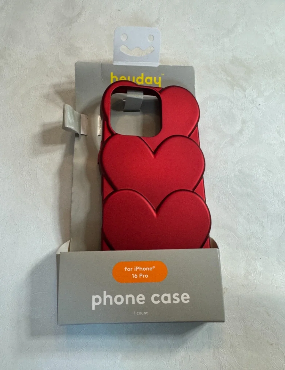 Heyday Red Heart Phone Case for Apple iPhone 16 Pro New